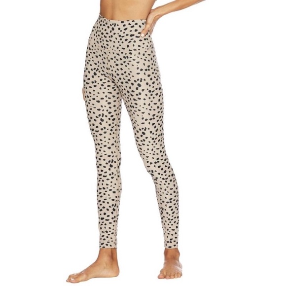 Beach Riot Ayla taupe spot leggings, sz L - Picture 3 of 13